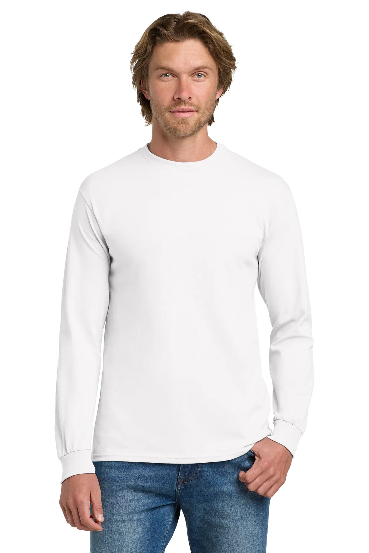 Long Sleeve T-shirt Midweight Cotton 8.8 oz | Gildan 5400 - Image 3