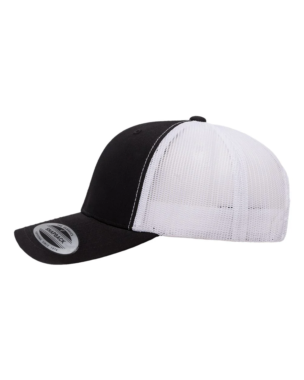 Blank Snapback Trucker Hats (6-panels) | YP Classics 6606 - Image 8