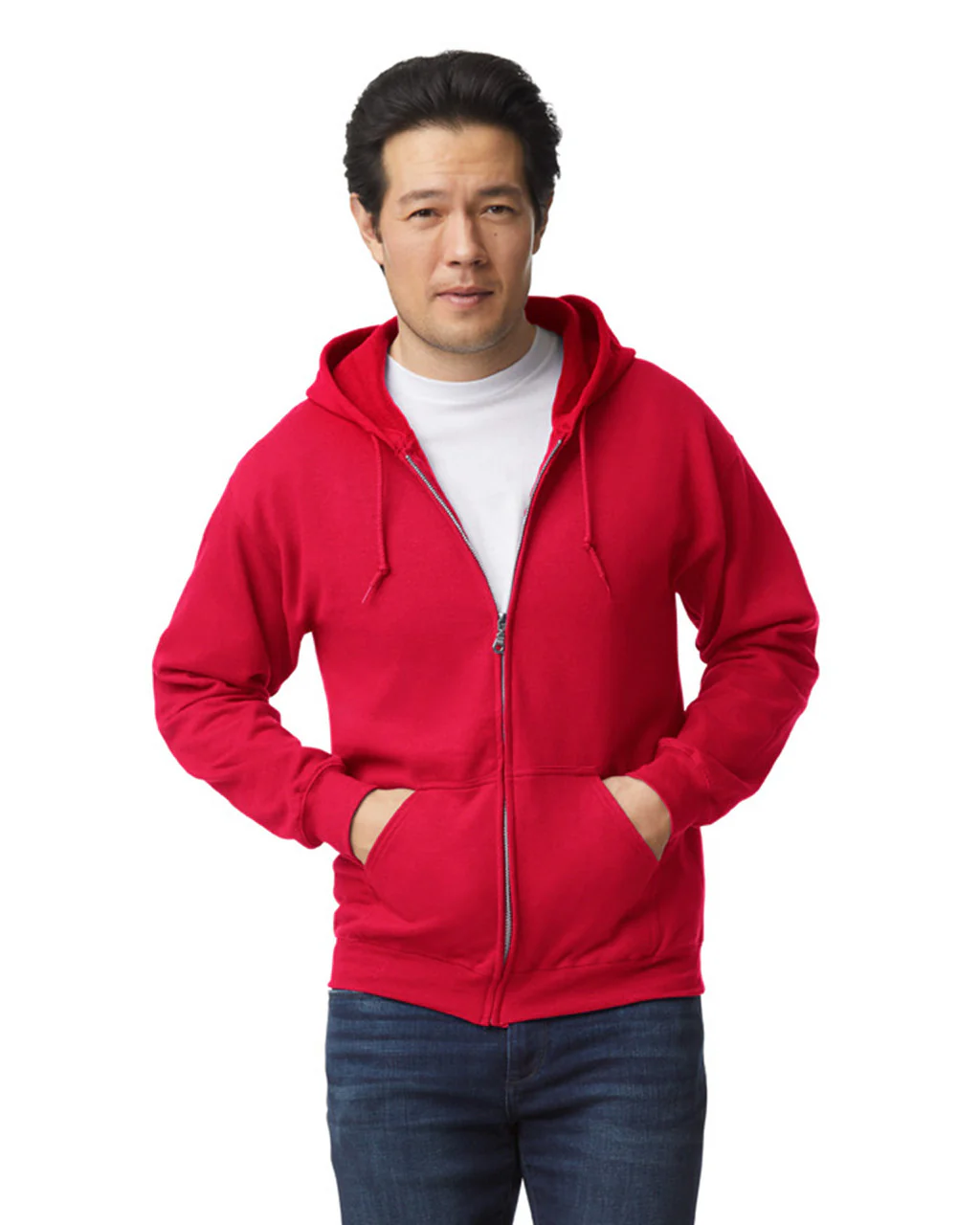 Zip-Up Hoodies 50/50 Cotton-Polyester 13.3 oz | Gildan 18600 - Image 11