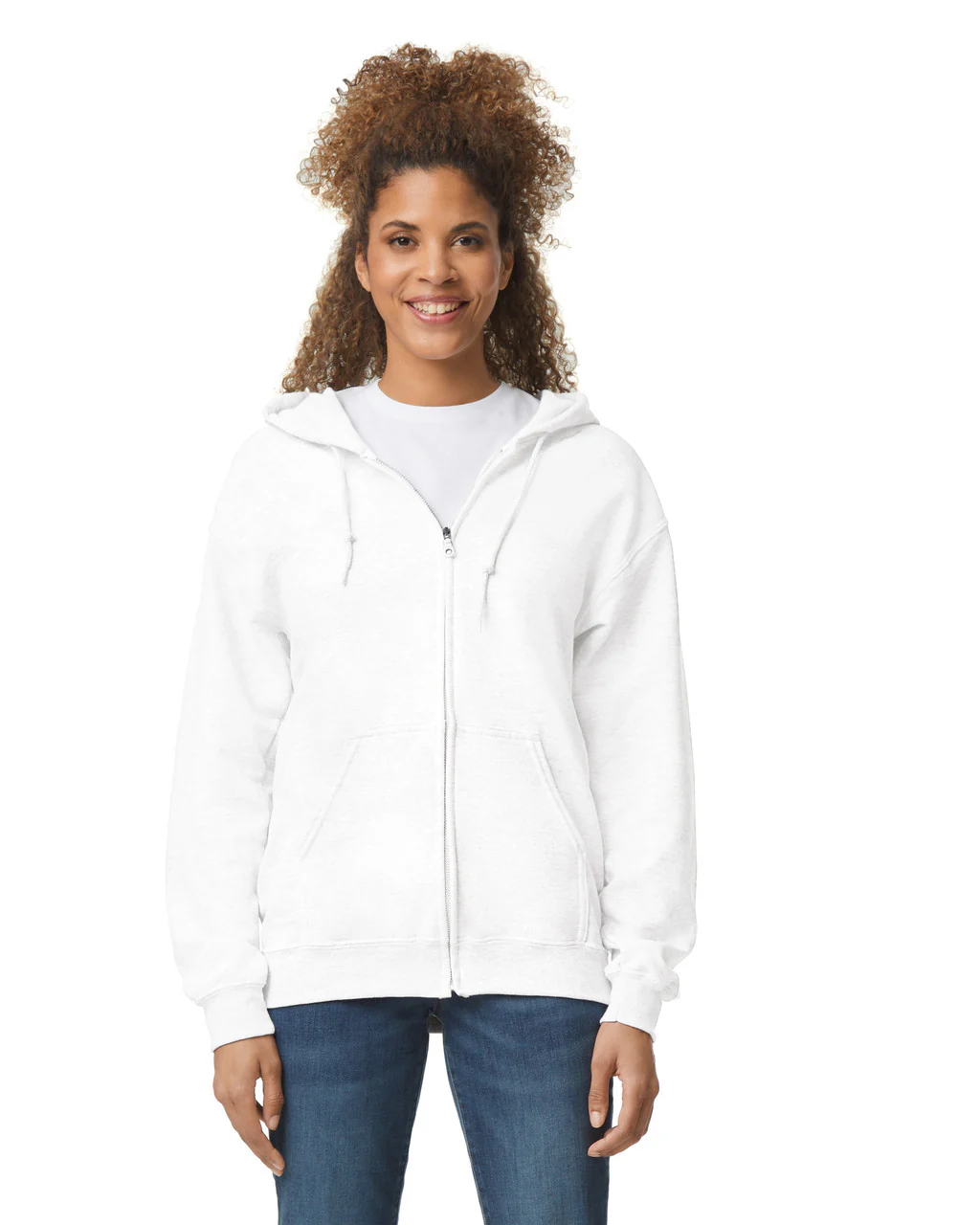 Zip-Up Hoodies 50/50 Cotton-Polyester 13.3 oz | Gildan 18600 - Image 7