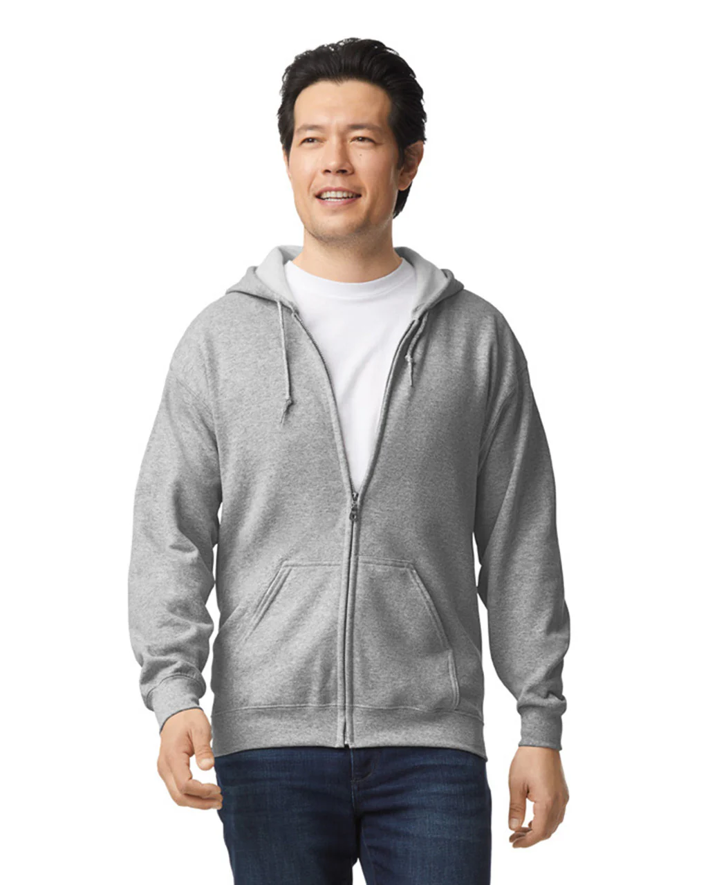 Zip-Up Hoodies 50/50 Cotton-Polyester 13.3 oz | Gildan 18600 - Image 9